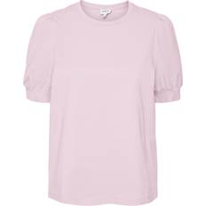 Vero Moda Dame - S - Økologisk materiale T-shirts Vero Moda Kerry T-shirt - Parfait Pink