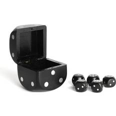 Authentic Models Wooden Dice Box Black