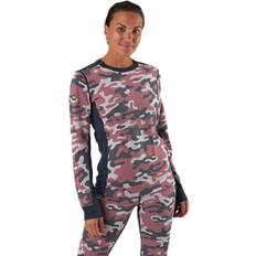 Camouflage - Polyester Toppe svedundertøj Kari Traa Kongle Long Sleeve Skiundertrøje Dame