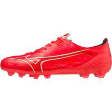 38 ½ - Herre - Læder Fodboldstøvler Mizuno Alpha Elite FG Fodboldstøvler Rød