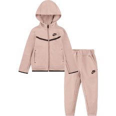 Nike Pink - Polyester Tracksuits Nike Girl's Tech Fleece Full Zip Tracksuit - Pink