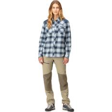 Norrøna Skjorter Norrøna Women's Svalbard Flannel Shirt, XS, Blue Fog/Indigo Night