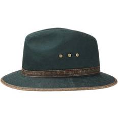 36 - Blå - Lærred Tøj Stetson Traveller Hat Cotton