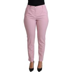Pink - Silke Bukser & Shorts Dolce & Gabbana Uld Bukser Jeans Pink IT36/XS