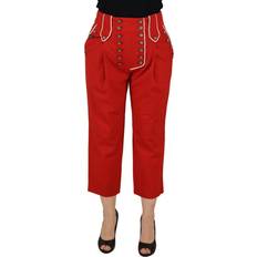 Dolce & Gabbana Uld Jeans Dolce & Gabbana Bukser Jeans Red IT46/XL