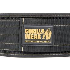 Gorilla Wear Nylon Lifting Belt, treningsbelte i svart/gull