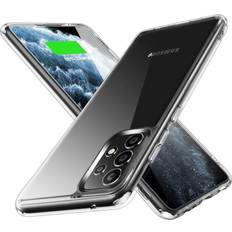 MTP Products Samsung Galaxy S22 Mobiltilbehør MTP Products Samsung Galaxy A52s 5G A52 4G 5G Crystal Clear Hybrid Plastik Cover Gennemsigtig