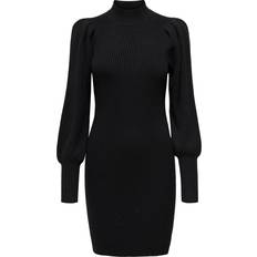 Only Lange ærmer Kjoler Only Katia Knitted Dress - Black