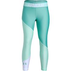 Dame - L - Turkis Tights Under Armour HG Color Block Ankle Crop Legging, Neo Turquoise