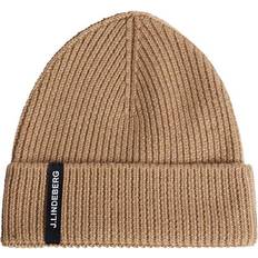 J.Lindeberg Beige Tøj J.Lindeberg Juan Merino Beanie - Chipmunk