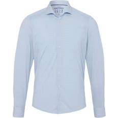Pure V-udskæring Tøj Pure The Functional Shirt Pattern Light Light blue Blue