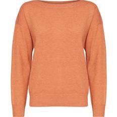 Nylon - Orange - XL Overdele Ichi Ihalpa Pullover, Farve: Orangeglow, Størrelse: XS, Dame