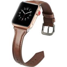 MTP Products Slim Leather Strap for Apple Watch 49/45/44/42mm