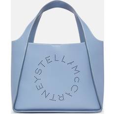 Stella McCartney Blå Tasker Stella McCartney Logo Grainy Alter Mat Crossbody Bag, Woman, Sky Blue Sky Blue U