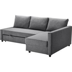 Grå - Hjørnesofaer Ikea FRIHETEN Skiftebo Dark Grey Sofa 230cm 3 personers