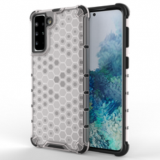 MTP Products Honeycomb Armored Samsung Galaxy S22 5G Hybrid Cover Gennemsigtig
