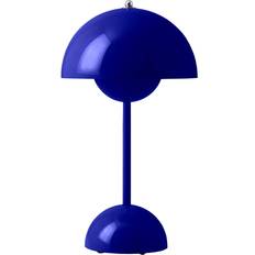 &Tradition LED-belysning Bordlamper &Tradition Flowerpot VP9 Cobalt Blue Bordlampe 30cm