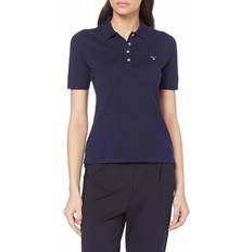 Gant Dame Polotrøjer Gant Damen, Shirt, Poloshirt kurzarm, Blau