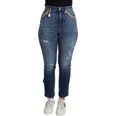 Dolce & Gabbana Dame - W29 Bukser & Shorts Dolce & Gabbana Bomuld Bukser Jeans Blue