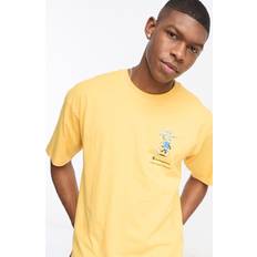 Champion Bomuld - Herre - S T-shirts Champion Rochester Good Vibes Print T-shirt - Amber Yellow