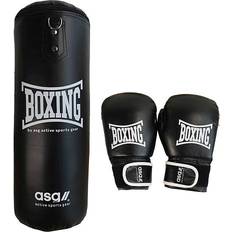 Hvid Boksesæt ASG Punching Bag With Gloves 15 kg Jr