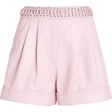 Dame - Skind Shorts Balmain lattice-detail leather shorts women Lamb Skin/Viscose/Viscose/Cotton Pink