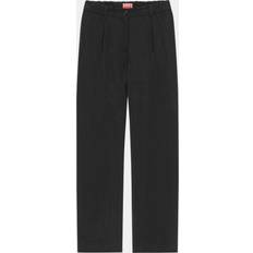 Kenzo Dame Bukser & Shorts Kenzo Tailored Elasticated Trousers Black Womens