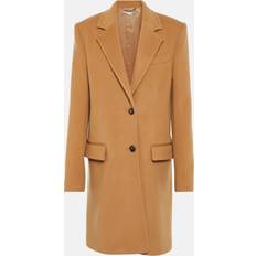48 - Uld Frakker Stella McCartney Iconics Structured SingleBreasted Coat, Woman, Camel, Camel
