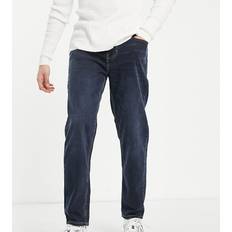 New Look Bukser & Shorts New Look – Mörkblå smala, styva jeans