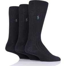 Polo Ralph Lauren Herre Strømper Polo Ralph Lauren 3-Pack Egyptian Cotton Socks Black