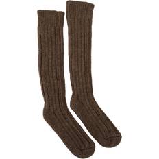 Dolce & Gabbana Uld Strømper Dolce & Gabbana Brown Wool Knit Calf Long Women Socks