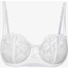 Aubade Nylon Tøj Aubade Womens Blanc Lovessence Floral-embroidered Lace Underwired bra