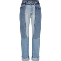 Victoria Beckham Bukser & Shorts Victoria Beckham Patchwork denim trousers light_mid_vintage_wash