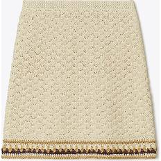 Tory Burch Nederdele Tory Burch Crochet cotton-blend miniskirt white