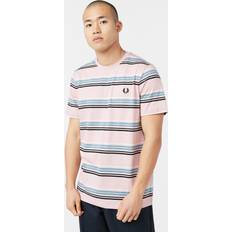 Fred Perry Pink T-shirts Fred Perry Stripe T-Shirt, Pink