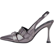 Dame - Polyuretan Højhælede sko Shein ICON Women's Black High Heel Pumps With Thin Stilettos