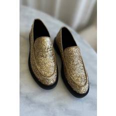 Lave sko Copenhagen Shoes Loafers Loafer Gold Glitter