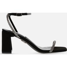 41 - Dame - Syntetisk Højhælede sko Steve Madden Women's Leva Embellished Faux Heeled Sandals Black