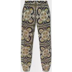 Tory Burch Bukser Tory Burch Printed cotton tapered pants multicoloured