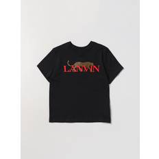 Lanvin Leopard Print Logo T-shirt Black