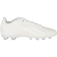 13 - Hvid - Unisex Sportssko adidas X Crazyfast.4 FxG Q4 23, fodboldstøvle til græs, kunstgræs og grus, unisex Cloud White