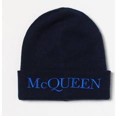 Alexander McQueen Hovedbeklædning Alexander McQueen Navy Cashmere Knit Hat