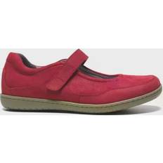 37 - Dame - Rød Lave sko New Feet rød ballerina nubuck