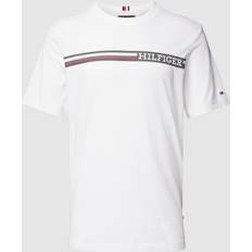 Tommy Hilfiger Jersey T-shirts & Toppe Tommy Hilfiger MONOTYPE CHEST STRIPE TEE Hvid