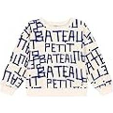 Petit Bateau Sweatshirts Petit Bateau Logo Sweatshirt Cremefarvet years