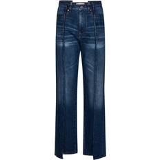 Victoria Beckham Bukser & Shorts Victoria Beckham Blue Deconstructed Jeans DARK VINTAGE WASH WAIST