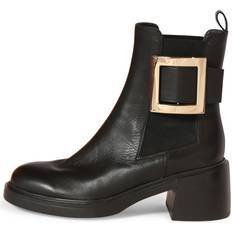Roger Vivier leather chelsea boots black
