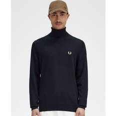 Fred Perry Sweatere Fred Perry Black Embroidered Turtleneck 198 BLACK