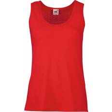 Dame Veste Fruit of the Loom Lady-Fit Valueweight Vest Red