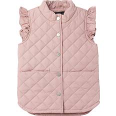 98 - Pink Polstrede veste Name It Kid's Quilted Waistcoat - DeauvilleMauve (13224722)